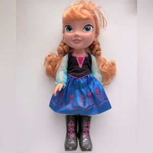 14” Disney Frozen Anna Doll with Blue Dress